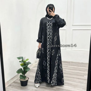 (READY STOCK) Mia Dress Tenun Set Couple Tenun Dress Kemeja Tenun Kondangan ANSTORE14