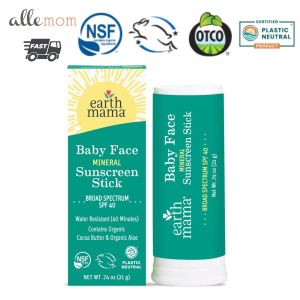 Earth Mama Organics Baby Face Mineral Sunscreen Face Stick - SPF 40 - 21g EXP 0327