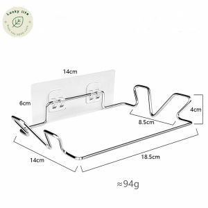 LuckyLife ติดผนังหมัดฟรียืนที่วางชั้นเก็บอุปกรณ์ครัวถุงขยะผู้ถือขยะยึดถังขยะชั้นวางถุงขยะผู้ถือขยะการจัดเก็บข้อมูลผู้ถือ