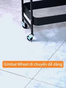 Kệ Để Đồ 3 Tầng Có Bánh Xe Thép Carbon - Xe Đẩy Spa Đa Năng Kệ Đầu Giường Kệ Mỹ Phẩm Tiện Lợi