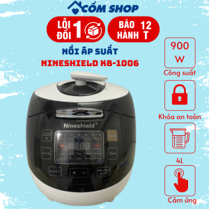 Nồi cơm điện tử kiêm Nồi áp suất Nồi đa chức năng Nineshield dung tích 5L - KB1006 10 chế độ nấu tự động