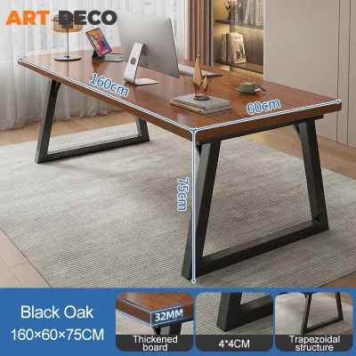 Office Table 160cm Boss Table Meja Office Meja Pejabat Working Table 32mm thick Director Table Studio Desk Meja Panjang Meeting Table