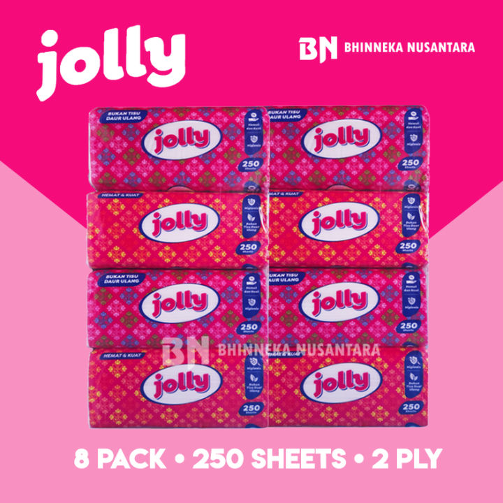 [8 Pack] Jolly Facial Tissue 250 Sheets | Lazada Indonesia
