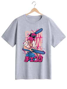 Kaos Pria Model Terkini Trending Motif 3D Bahan katun 24s Chain Pink H0608