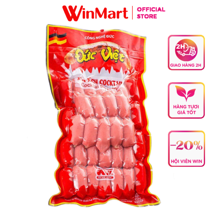 [Siêu thị WinMart] -Xúc xích Cocktail Đức Việt gói 500g