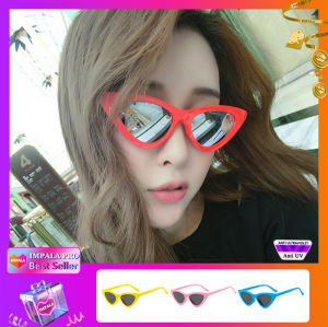 IMPALA QT1804W Fashion Women Cat Eye Sunglasses for Female Vintage Retro Small Lens Cateye Sun Glasses Brand Designer Colorful Eyewear