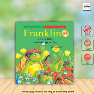 Bộ truyện về chú rùa nhỏ Franklin & Franklin tập xe đạp (song ngữ Anh-Việt)(sách bản quyền)
