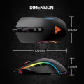Fantech X16 X16V2  Ii Macro RGB Gaming Mouse Ergonomic Design 4200 Dpi Adjustable 6 Button Macro Cable. 
