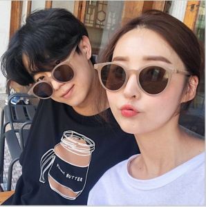 🔥Orfila 2022 New Round Frame Sunglasses Women Retro Glasses Female Cat Eye Women Sunglasses Female Retro Glasses COD
