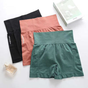 SL CD-08 Celana Pendek Wanita Model High Waist Ketat Untuk Olahraga Yoga Fitn