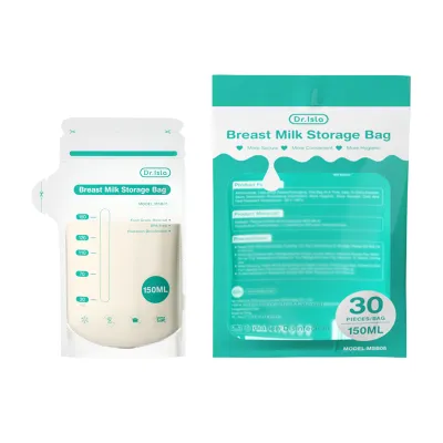 Dr.Isla MSB05 ถุงเก็บน้ำนมแม่ Breast milk Storage Bags ซิปล็อค 2 ชั้น ขนาด 5 ออนซ์ 150ml (1 กล่อง 30 ชิ้น) สำหรับคุณแม่เบบี้