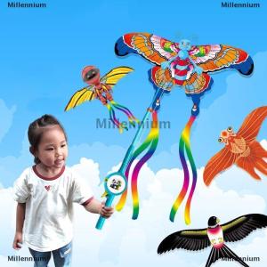[COD] Millennium 2025 New Kids Handheld Fishing Rod Kite With Tails Outdoor Interactive Toy For Fun Parent Child Activities