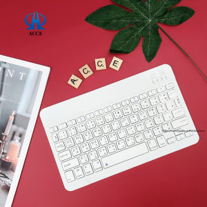 [Bluetooth Office Keyboard] คีย์บอร์ดไร้สายบลูทูธ แป้นพิมพ์บลูทู ธแป้นพิมพ์สำนักงาน KEYBOARD Wireless 3.0 Bluetooth Fast Connection EN/TH English and Thai Layout iOS Android PC Mobile Phone Tablet Smart TV