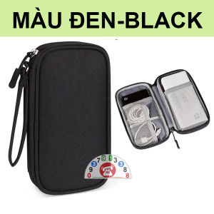 Túi Đựng Phụ Kiện Pin Sạc Dự Phòng Điện Thoại Cáp Sạc USB Tai Nghe Chống Nước