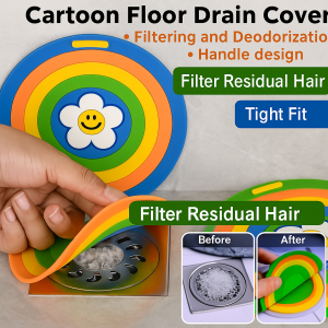 Bathroom Deodorant Floor Drain Cover Mat Drain Cover Sewer Smell Removal Sealing Soft PVC Cover Floor Drain Drainage Cover