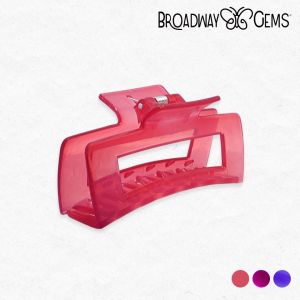 BROADWAY GEMS Hairclamp Changing Color Rectangular Design