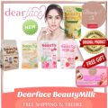 Dear Face Beauty Milk Collagen Drink, Strawberry, Lychee, Mango, Beauty Bean Coffee, Choco Mallow, Beauty Drunk [ORIGINAL] (Melon Flavor and Strawberry Flavor, Beauty Bean Coffee, Lychee) 100% ORIGINAL. 