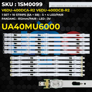 Backlight TV SAMSUNG 40 Inch UA40MU6000 V6DU-400DCA-R2 V6DU-400DCB-R2