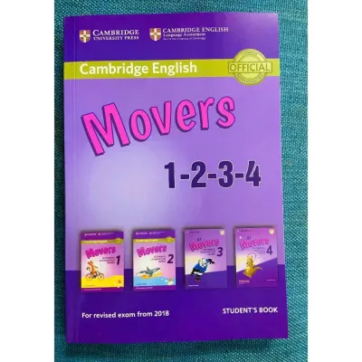 SÁCH - Cambridge: Starters Movers Flyers in gộp 1-2-3-4 khổ B5