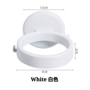 Hair Dryer Magic Adhesive Wall Hook Toilet Bathroom Storage Rack Hair Dryer Holder | 粘壁钩厕所卫生间浴室收纳架吹风机支架