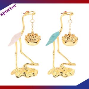 Sporter เครนธูปหอมที่วางเตาเตาบัวบัวตะเกียงทรงดอกบัวแบบโบราณแขวนเตาสำหรับพิธีชงชางานฝีมือของตกแต่งในครัวเรือน