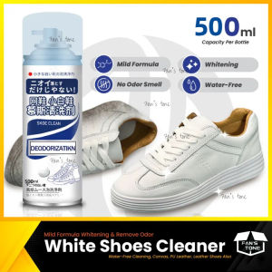 【Fans tone】 Sneaker Dry Cleaning Agent 500ml White Shoes Cleaner Brush Shoes No-wash Dry Cleaning Foam Shoe Cleaning Agent for White Shoes