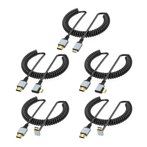 Cáp mở rộng video cuộn 90 độ góc cạnh tùy chọn 4K60hz hai chiều cho máy tính bảng máy tính xách tay GPU thẻ 50-200cm