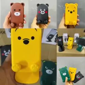 Cute Cartoon Bear Portable Cellphone Holder Mobile Phone Stand Foldable Lifting CP Stand