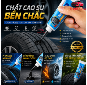 Keo Vá Lốp Cao Cấp Công Nghệ Nhật Sửa Chữa Vết Rách Lốp Có Độ Đàn Hồi CaoChịu Nhiệt Tôt