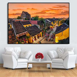 Tranh Laminate Tráng Gương - Tranh Treo Tường Phố Cổ Hội An
