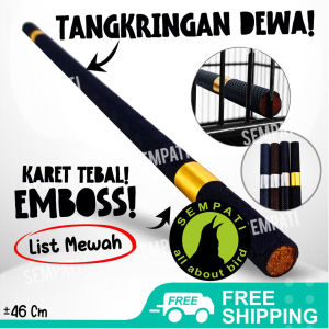 SEMPATI Tangkringan Sangkar Kandang Burung Kenari Kacer Premium Dewa Setan Black Magic Viral Full Karet List Gold Silver Tangkringan Setan Beranak Tangset Hitam Tangkringan Sangkar Kotak