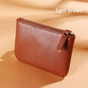 YUNAFIN Gift Matte Cash ID Card PU Leather Card Wallet Mini Purse Coins Bag Zipper
