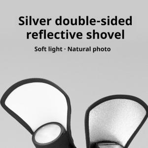 Portable Bounce Light Reflector 2 Sided Flexible Flash Diffuser Reflector For Camera Flash Photography Elasticity Mount