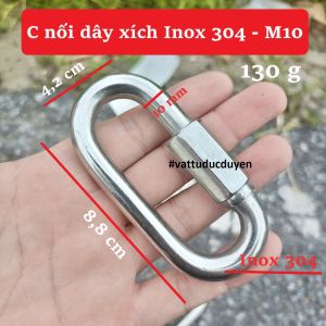 C nối dây xích Inox 304 Ø 10mm #vattuducduyen