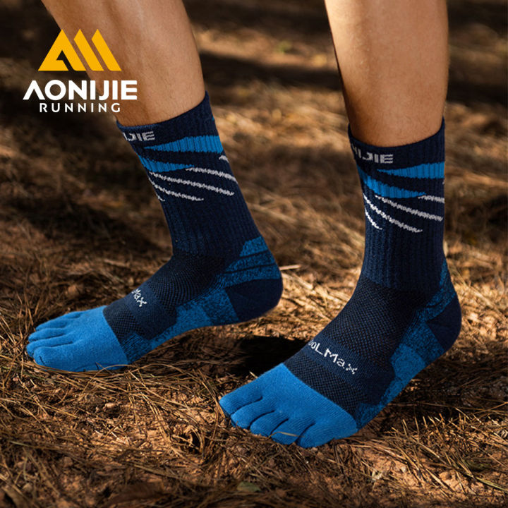 AONIJIE E4846 Trail Running Socks for Men Women Coolmax Thick
