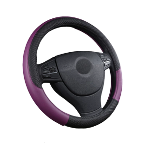 Universal Nonslip Steering Wheel Cover Protector Soft PU Leather Grip For Improved Driving Comfort And Safety