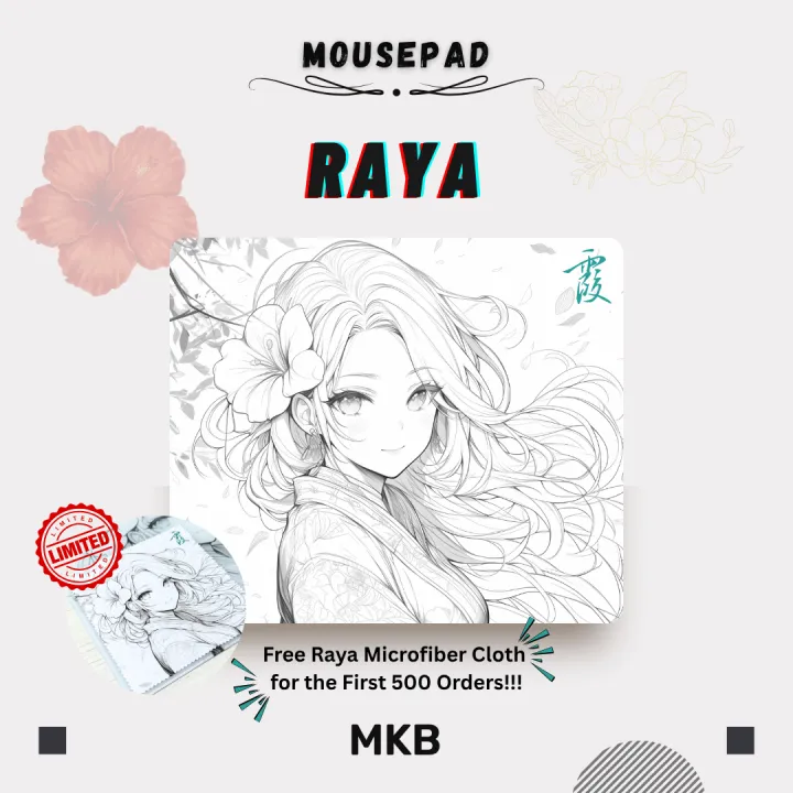 MKB Kasumi Series Glass Mousepad - Raya Micro-Etched Anti-Fingerprint Anti-Slip (350mm x 300mm x 3.2mm)