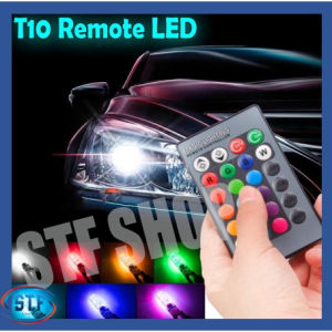 Remote Control LED T10 5050 Car LED Bulb 6 SMD Rainbow W5w 501 Light Bulbs