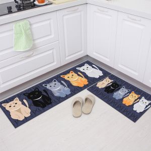 Kitchen floor mats machine washable nonslip mats