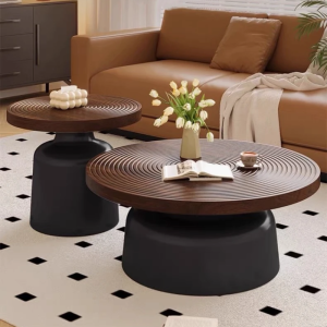 🔥Ready Stock🔥Coffee Table Combination Round Side Table Simple Carbon Steel Table