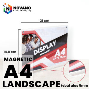 Tempat Brosur Model MAGNETIC Tent Holder Ukuran A6 A5 A4