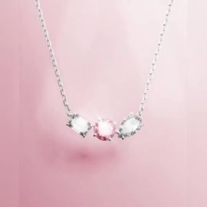 Swarovski Durable Colored Crystal Swan Pendant Luxurious Womens Necklace - Perfect Gift for Special Occasions