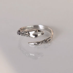 🔥Vintage Silver Snake Ring Advanced Sense Couple Ring Personalized Design Ring LovelylifeFu👍