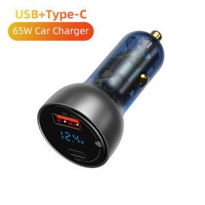 Baseus 65W ที่ชาร์จแบตในรถ USB ประเภท C พอร์ต PD4.0 QC3.0 PPS Fast ตัวชาร์จไฟสำหรับ iPhone Samsung Xiaomi Vivo Oppo โทรศัพท์มือถือ Charing