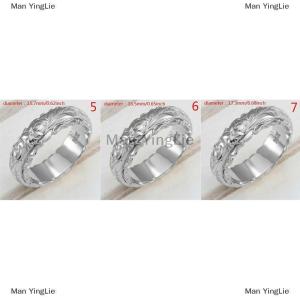 [COD] Man YingLie Exquisite Womens 14k Ring Hang Engraved Flower Ring Anniversary Gifts