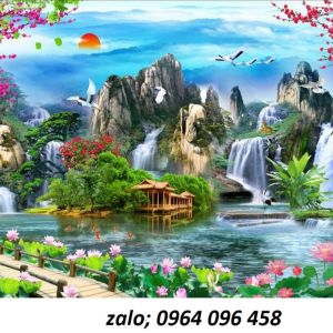 Tranh gạch 3d phong cảnh đồng quê - NBV43