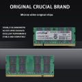Crucial RAM DDR2 2GB 4GB 800MHz Laptop SODIMM Memory PC2-6400 200 Pins 1.8V Notebook Memory Module. 