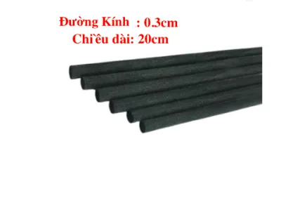 10 que sợi khuếch tán tinh dầu toả hương gồm que sợi tổng hợp đường kính 3mm x chiều dài 20cm