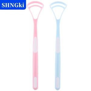 [COD] 🔥🔥🔥SHNGki 2PCS Tongue Cleaner Scraper Tongue Scraper For Kids Gentle Bacteria Clean Set