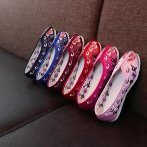 Handmade Multi-Layer Sole Low-Top Versatile Slip-On Breathable Soft-Soled Embroidered Fabric Shoes For Women In Spring And Autumn